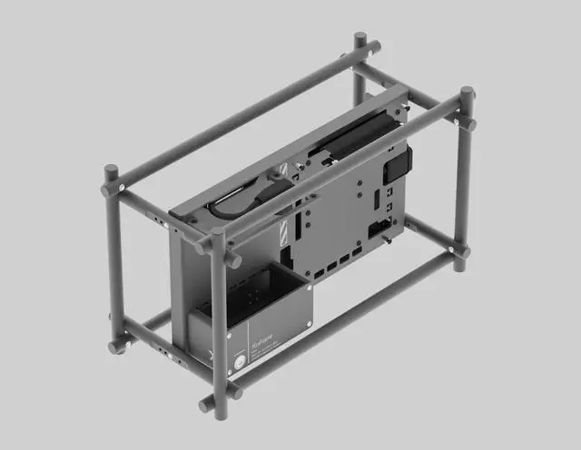 Alt view image 5 of 7 - XWORKS 70 xFrame Small Form Factor Open Air Case (XWK-0002)