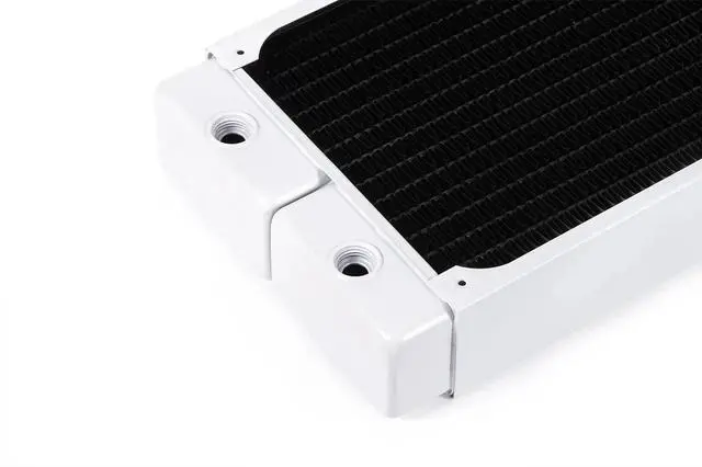 Alt view image 3 of 7 - Alphacool HPE-45 Full Copper 280mm Radiator - White (10226)