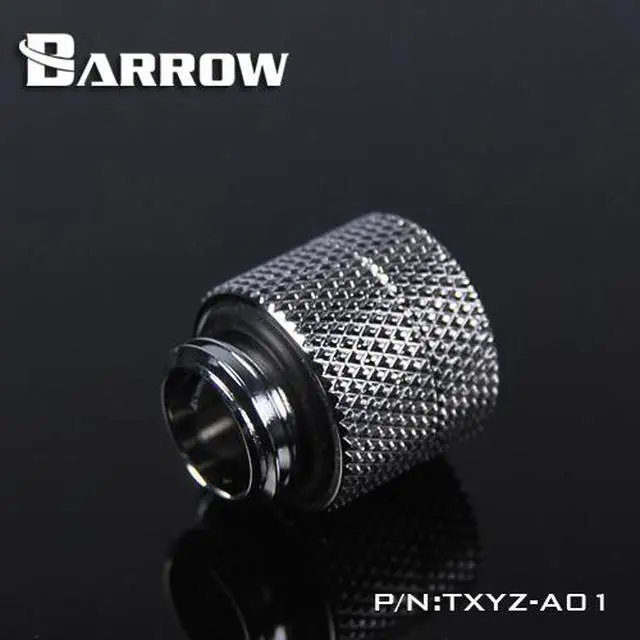 Alt view image 3 of 4 - Barrow G1/4" Male to Female Anti-Twist Rotary Adaptor Fitting - Silver (TXYZ-A01-Silver)