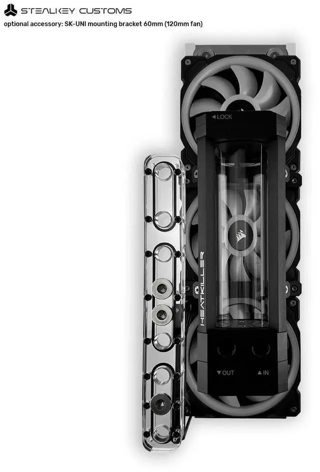 Alt view image 3 of 7 - Stealkey Customs CubeTube Distroplate 240mm - Acryl (SW10134)