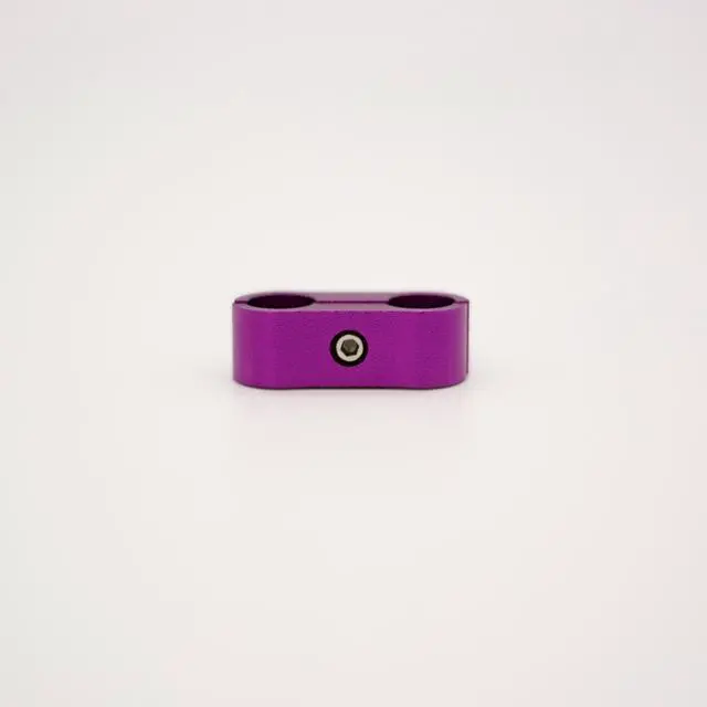 Alt view image 5 of 7 - ModMyMods ModClamp - 11mm (7/16") AN 4 Tubing Management Clamp - Purple (MOD-0338)