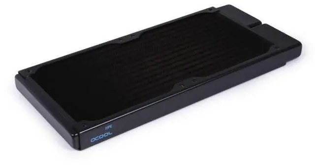 Alt view image 3 of 7 - Alphacool NexXxoS HPE-30 Full Copper 240mm Radiator, 120mm, G1/4, 20mm, Black (14376)