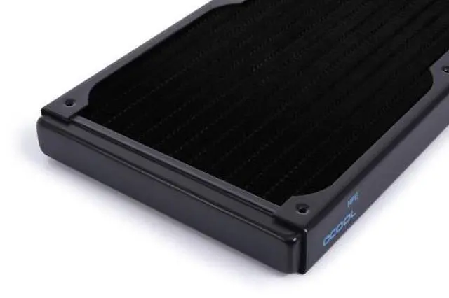 Alt view image 6 of 7 - Alphacool NexXxoS HPE-30 Full Copper 240mm Radiator, 120mm, G1/4, 20mm, Black (14376)
