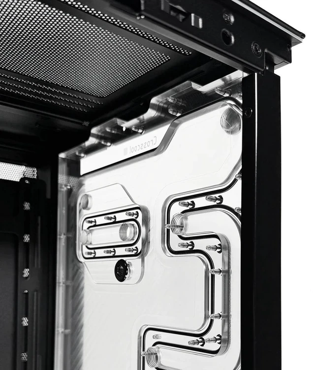 Alt view image 7 of 7 - Stealkey Customs Crosscool III D-RGB Distroplate for Lian Li O11 DYNAMIC EVO (SW10160)