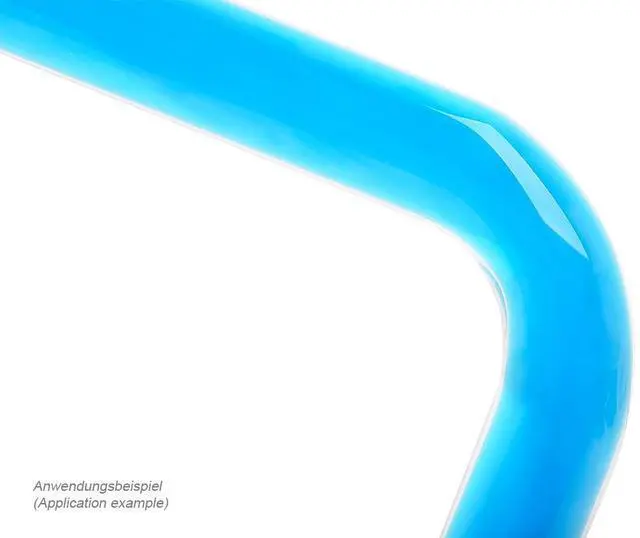 Alt view image 7 of 10 - Alphacool 16/11mm 90° Borosilicate Glass HardTube - 10/30cm (18499)