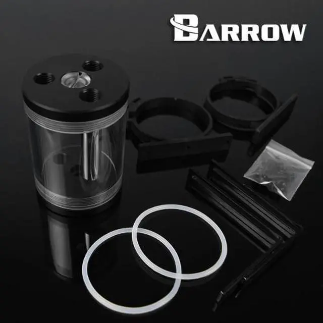 Alt view image 4 of 5 - Barrow Reservoir with Acrylic Tube, 65 x 300mm Tube Size, Clear Tube, Black POM