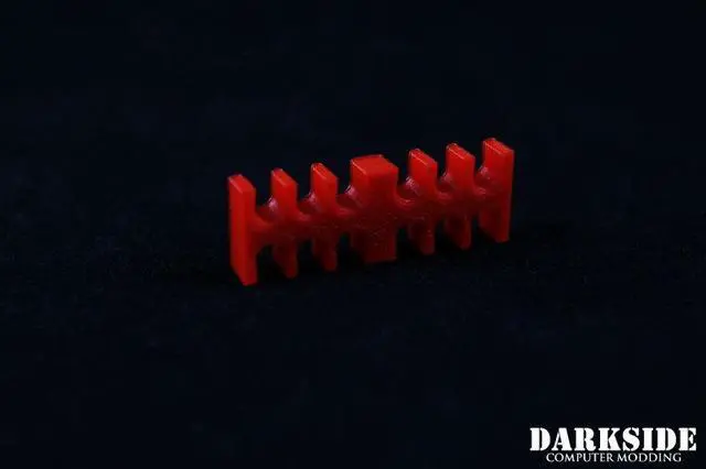 Alt view image 3 of 5 - Darkside 12-Pin Cable Management Holder- Red (3DS-0013)