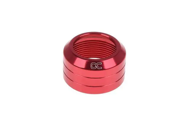 Alt view image 3 of 7 - Alphacool Eiszapfen 13mm HardTube Fitting Collar Modding Pack - 6 Pack - Red (17411)