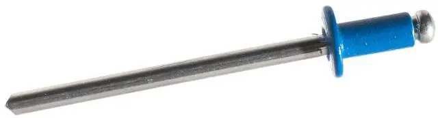 Alt view image 3 of 5 - ModMyMods 1/8" (3mm) Domed Aluminum Rivets - Blue - 10 Pack (MOD-0192)