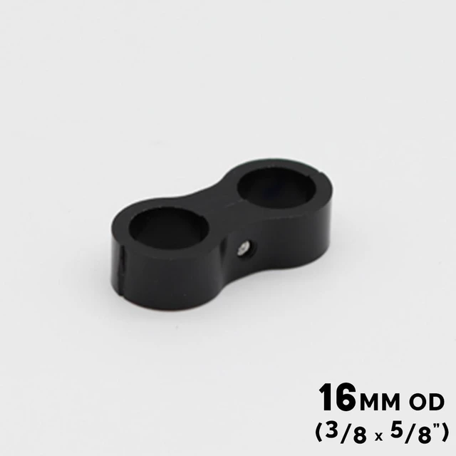 Alt view image 2 of 7 - ModMyMods ModClamp - 16mm (5/8") AN 8 Tubing Management Clamp - Black (MOD-0312)