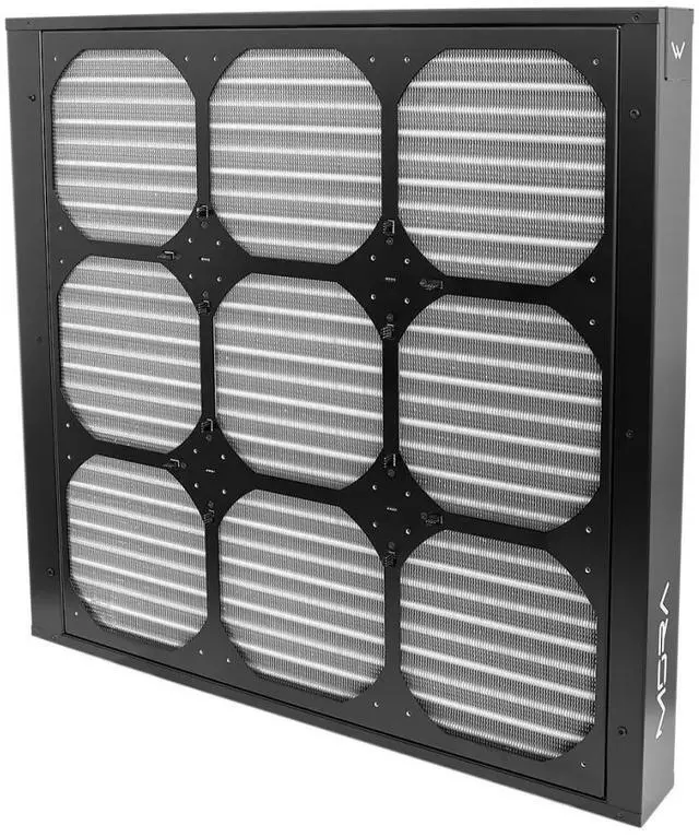 Alt view image 3 of 6 - Watercool MO-RA IV 600 Fan Frame for 200mm Fans - Black (26620)