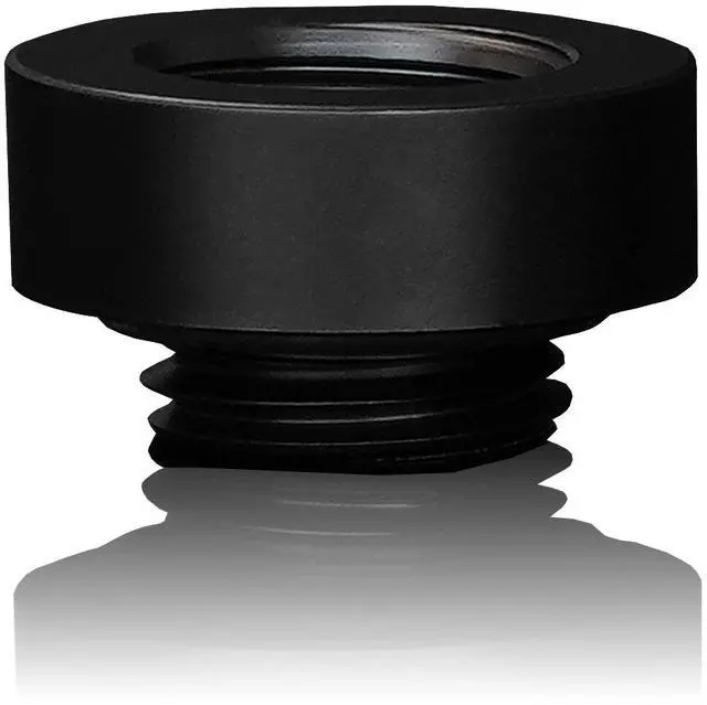 Alt view image 4 of 7 - Thermal Grizzly DeltaMate 7mm Male to Female Extender Fitting - MF7 - Black - 6 Pack, G1/4, Brass (TG-DM-FIT-6005)
