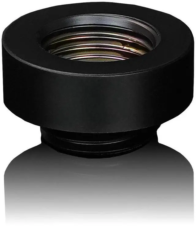 Alt view image 3 of 7 - Thermal Grizzly DeltaMate 7mm Male to Female Extender Fitting - MF7 - Black - 6 Pack, G1/4, Brass (TG-DM-FIT-6005)