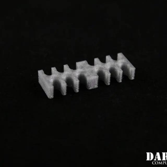 Alt view image 3 of 5 - Darkside 12-Pin Cable Management Holder- Metallic Silver (3DS-0057)