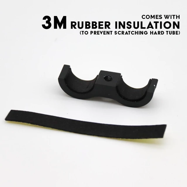 Alt view image 5 of 7 - ModMyMods ModClamp - 16mm (5/8") AN 8 Tubing Management Clamp - Black (MOD-0312)