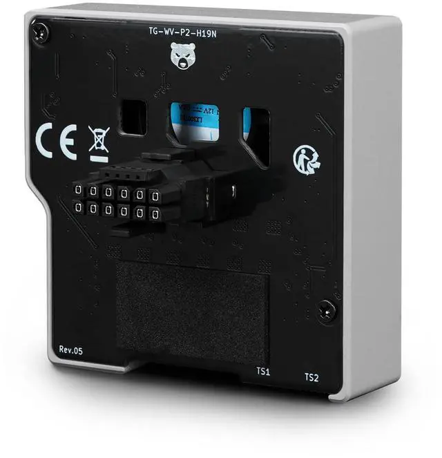 Alt view image 12 of 14 - Thermal Grizzly TG-WV-P2-H19N-W WireView Pro II GPU monitor normal TFT-IPS display 90° cable routing 12VHPWR GPU- White