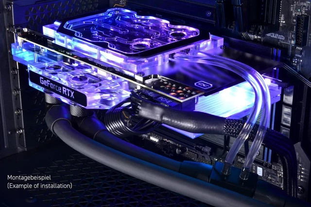 Alt view image 3 of 7 - Alphacool Eisblock Aurora Acryl GPX-N RTX 3090/3080 Gaming/Eagle Active Backplate (13042)