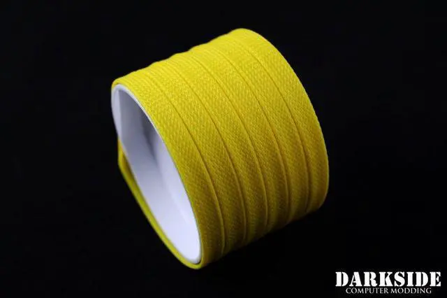 Alt view image 3 of 3 - Darkside 10mm (3/8") High Density Cable Sleeving - Yellow II (DS-0430)