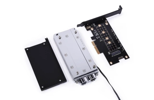 Alt view image 6 of 8 - Alphacool Core M.2 NVMe PCIe 4.0 Liquid Cooler (13079)