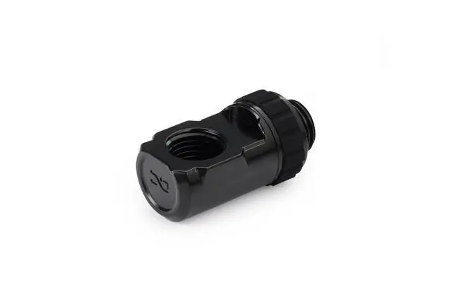 Alt view image 3 of 6 - Alphacool Apex Grip 90° G1/4 Rotary Adapter Fitting - Black (14807)