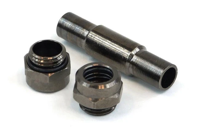 Alt view image 6 of 9 - Phobya Variable Length SLI/Crossfire Fitting, 2 Slot, Black Nickel