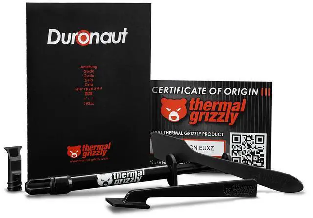 Alt view image 12 of 14 - Thermal Grizzly Duronaut - 2 Gram - Enhanced Durability & High Performance Thermal Paste - for Maximum Thermal Conductivity While Overclocking CPU/GPU/PS4/PS5/Xbox