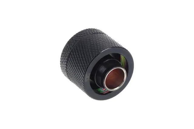 Alt view image 4 of 5 - Alphacool HF G1/4 3/8"ID x 5/8"OD Compression Fitting - Deep Black - Six Pack (17389)