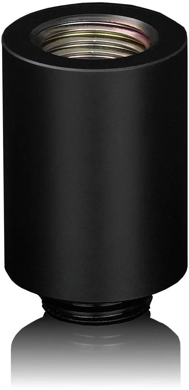 Alt view image 4 of 7 - Thermal Grizzly DeltaMate 28mm Male to Female Extender Fitting - MF28 - Black - 6 Pack, G1/4, Brass (TG-DM-FIT-6008)
