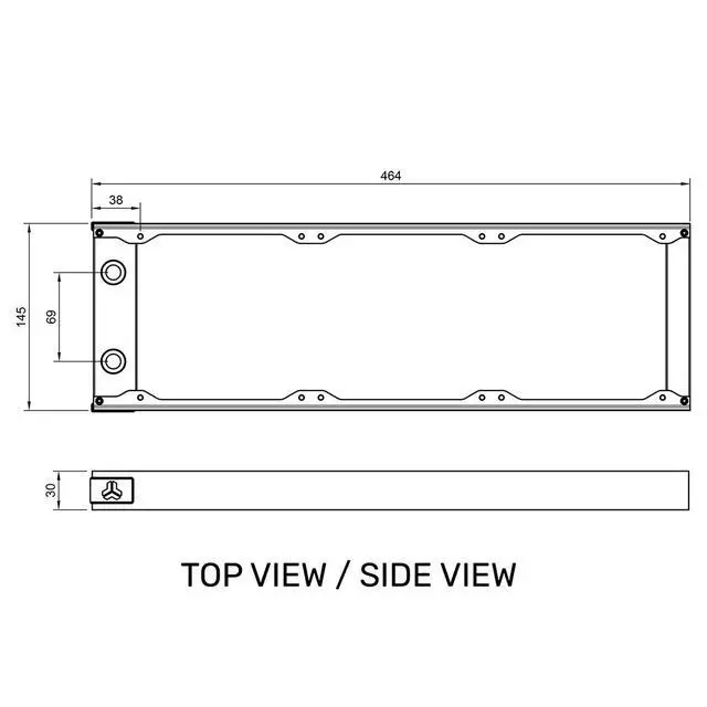 Alt view image 4 of 7 - Stealkey Customs RadPro L420 H30 Radiator Black (11431)