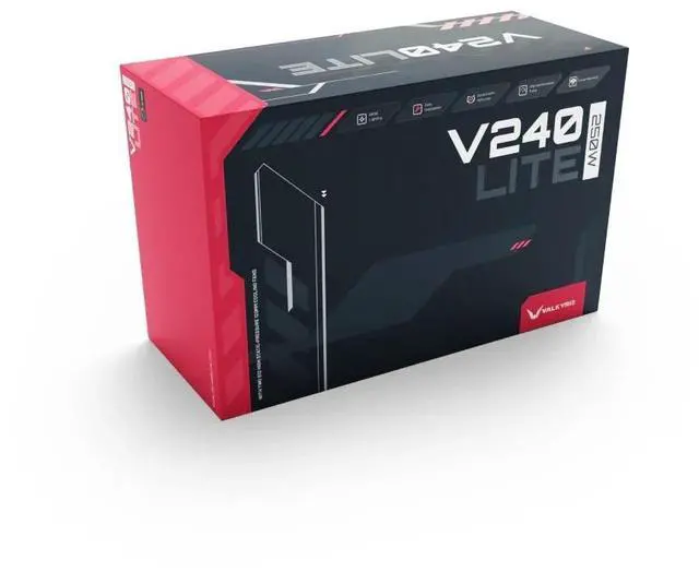 Alt view image 4 of 7 - Valkyrie V240 Lite ARGB All-in-One CPU Liquid Cooler - Black (VK-AIOVL240B)