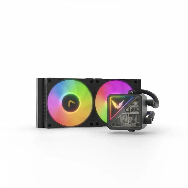 Alt view image 3 of 7 - Valkyrie V240 Lite ARGB All-in-One CPU Liquid Cooler - Black (VK-AIOVL240B)