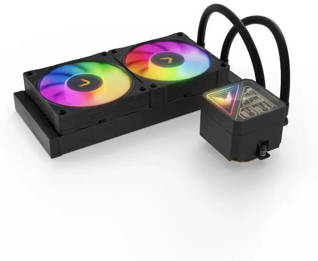 Alt view image 5 of 7 - Valkyrie V240 Lite ARGB All-in-One CPU Liquid Cooler - Black (VK-AIOVL240B)