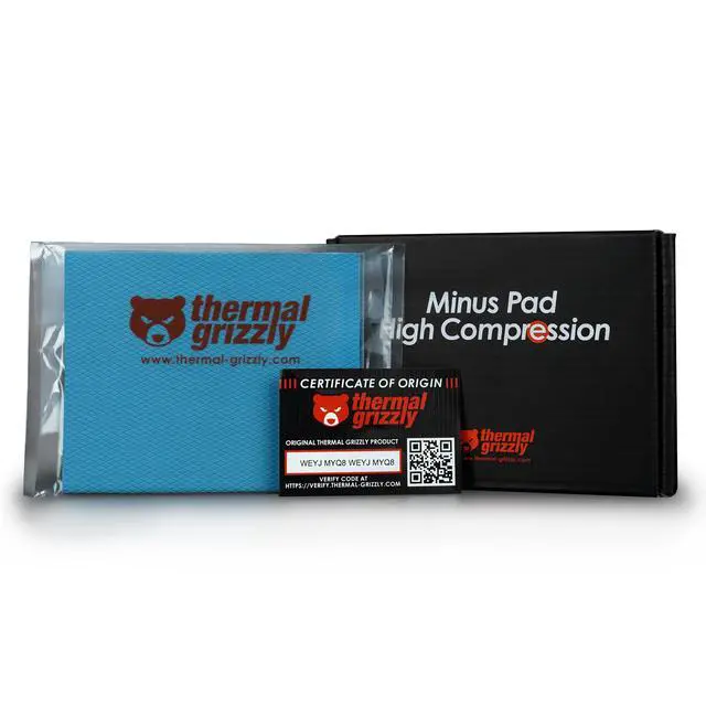 Alt view image 11 of 12 - Thermal Grizzly TG-MP-HC-120-100-20-2 Minus Pad 120x100x2.0mm 2-Pack Thermal Pad, High Conductivity for SSDs,GPUs