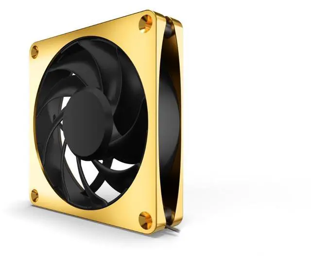 Alt view image 6 of 7 - Alphacool Apex Stealth Metal Fan 3000rpm Gold - 120x120x25mm (13856)