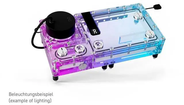 Alt view image 4 of 7 - Alphacool Core Flat Reservoir 240 Right with VPP Pump (15487)