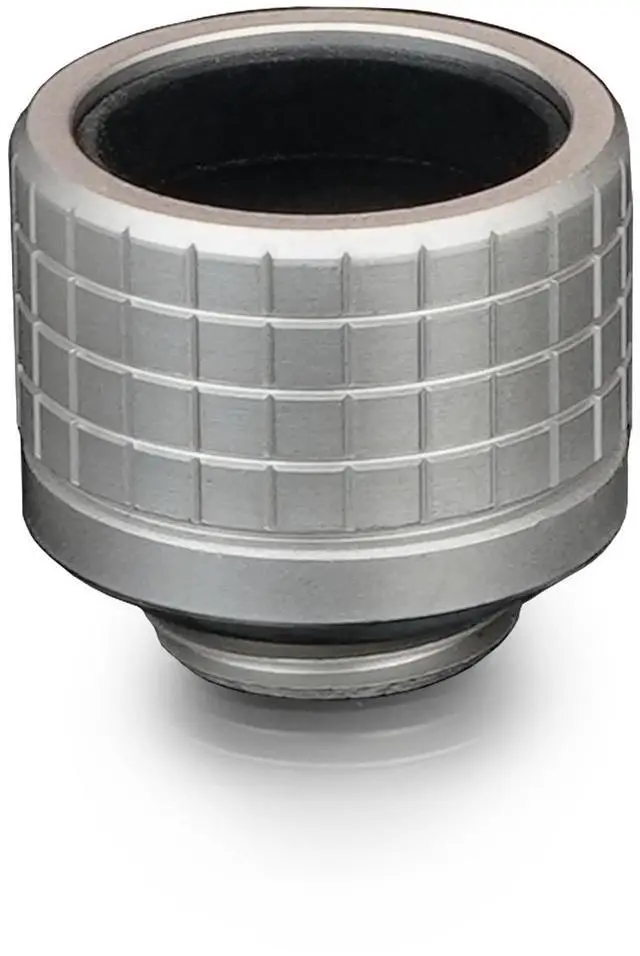 Alt view image 3 of 7 - Thermal Grizzly DeltaMate 16mm HardTube Compression Fitting - HT16 - Matt Nickel - 6 Pack, G1/4, Brass (TG-DM-FIT-6202)