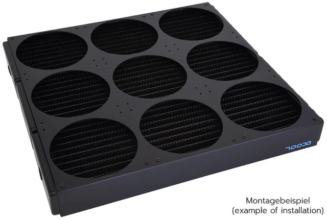 Alt view image 2 of 4 - Alphacool Nova 1080 Fan Grill 9x120mm - Black (26155)