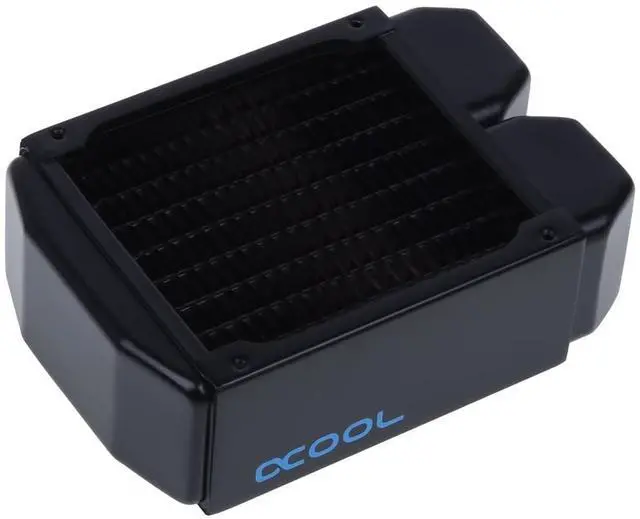 Alt view image 6 of 8 - Alphacool NexXxos XT45 Full Copper Radiator 92, 92mm x 1, Single Fan, Black, G1/4, 45mm (14226)