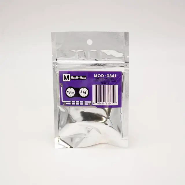 Alt view image 4 of 7 - ModMyMods ModClamp - 19mm (3/4") AN 10 Tubing Management Clamp - Purple (MOD-0341)