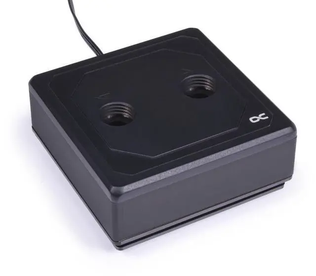 Alt view image 3 of 8 - Alphacool Eisblock XPX Aurora Edge - Full Brass Black Digital RGB CPU Water Block, G1/4, Nickel Plated Copper (13082)