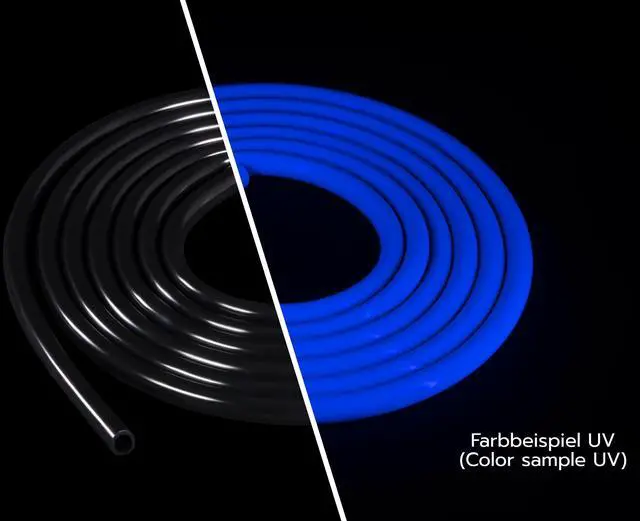 Alt view image 2 of 7 - Alphacool Tubing AlphaTube HF 11/8 (5/16"ID) - UV Black 3m (9.8ft) Retailbox (17493)