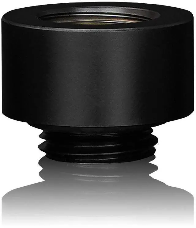 Alt view image 3 of 7 - Thermal Grizzly DeltaMate 10mm Male to Female Extender Fitting - MF10 - Black - 6 Pack, G1/4, Brass (TG-DM-FIT-6006)