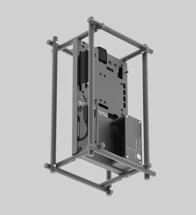 Alt view image 6 of 7 - XWORKS 70 xFrame Small Form Factor Open Air Case (XWK-0002)