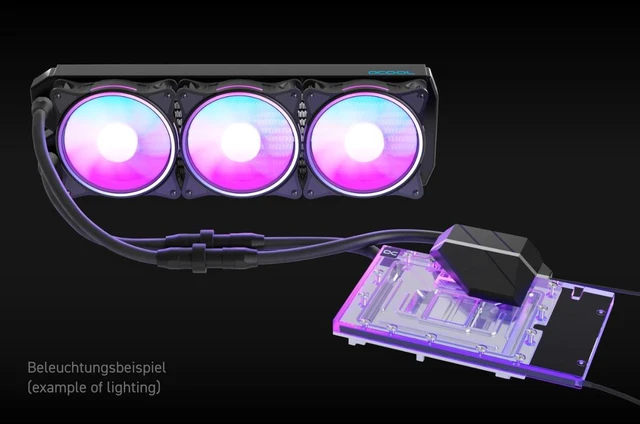 Alt view image 4 of 7 - Alphacool Eiswolf 2 AIO - 360mm RTX 4080 Founders Edition with Backplate (14487)
