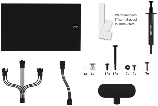 Alt view image 7 of 7 - Alphacool Eiswolf 2 AIO - 360mm RTX 4080 Founders Edition with Backplate (14487)