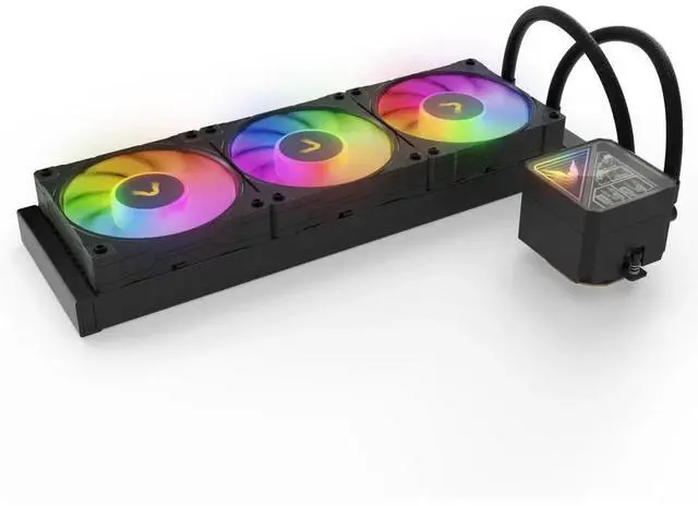 Alt view image 5 of 7 - Valkyrie V360 Lite ARGB All-in-One CPU Liquid Cooler - Black (VK-AIOVL360B)