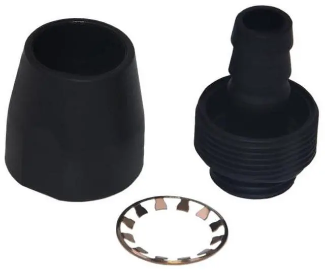 Alt view image 4 of 7 - Alphacool HF Compression Fitting TPV - 12.7/7.6mm Straight - Black (17637)