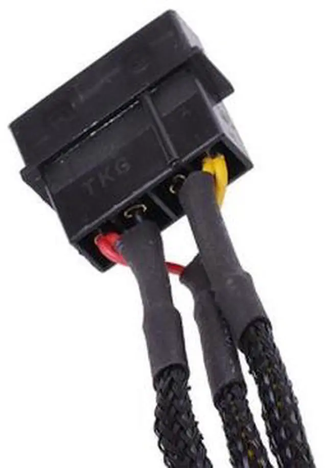 Alt view image 5 of 5 - Phobya 4-Pin Voltage Reduction Cable, 5V/7V/12V - 30cm | Black(87485)
