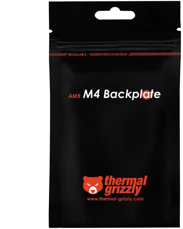 Alt view image 14 of 16 - Thermal Grizzly AMD AM5 M4 Backplate