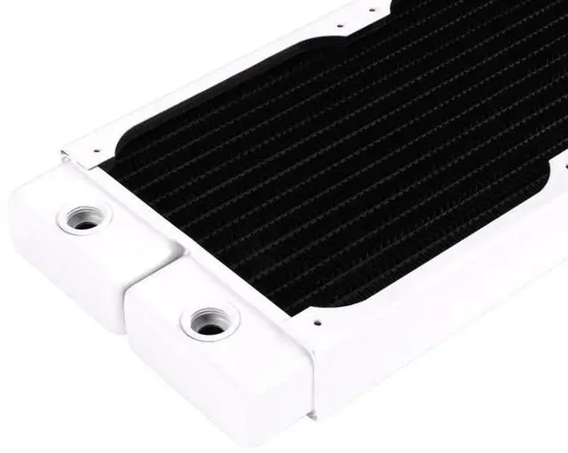 Alt view image 4 of 7 - Alphacool HPE-30 Full Copper 280mm Radiator - White (10224)